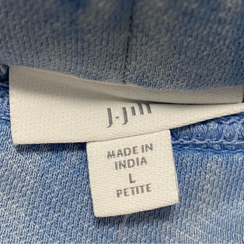 J Jill Light Blue 100% Cotton Drawstring Skirt - NWT - LP - Picture 5 of 10